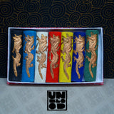 Set de 7 Tintas Chinas Sólidas para Caligrafía Oriental y Sumi-e